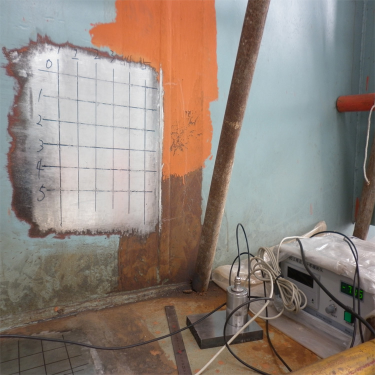 聚航對鋼板墻殘余應力檢測及消除